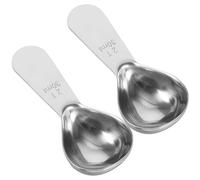 2pcs Stainless Steel Coffee Measuring Spoon 30ml with Marked Scale