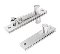2Pcs Stainless Steel Door Pivots Hinge 360/90 Degree Shafts Door Hinge Invisible Pivots Hardware for Bookshelves Stainless Steel Concealed