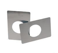 2Pcs Stainless Steel Door Reinforcement Plate for Deadbolt Knob and Ball Lock Repair