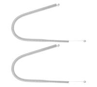 2pcs Stainless Steel Door Spring with Hook End | Weatherproof Design, 304 Stainless Steel Material, Universal Fit for Storm Door Frames and Fence Gates, Includes Mounting