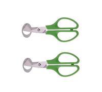 2Pcs Stainless Steel Egg Cutters,Quail Egg Scissors,Bird Egg Scissors,Egg Shell Cutters,Egg Opener Stainless,Steel Kitchen Shear (1Pcs Green)