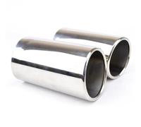 2Pcs Stainless Steel Exhaust Muffler Tip For VOLVO XC60 2009-2013 2.0T Tail Pipe Tailpipe Finisher End Trim Mufflers Tip Cover OUSDUO