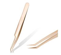 2pcs Stainless Steel Eyebrow False Eyelashes Tweezers Lashes Extension Nail Makeup Tool Profession Tweezer(D 1pcs)