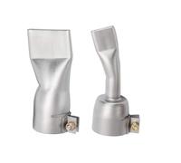 2Pcs Stainless Steel Flat Wide Mouth Welding Nozzle,20mm/ 40mm Flat Mouth Hot Air Gun Tubular Welding Gun Nozzle Tips for Diameter 32mm Welding Heat Gun, for Welding PP PVC Plastic Sheet