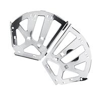 2Pcs Stainless Steel Furniture Hinge Shoes Drawer Cabinet Hinges Turing Rack Replacement Fittings for Kitchen Living Room (3 Layers)