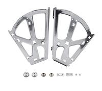 2Pcs Stainless Steel Furniture Hinge Shoes Drawer Cabinet Hinges Turing Rack Replacement Fittings for Kitchen Living Room (2 Layers)