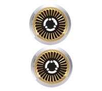 2pcs Stainless Steel Gas Stove Heat Diffuser Golden Universal Fit | Even Heat Distribution, Easy Installation and Enhanced Safety, Wok Support Ring for Cooktop Burner Use