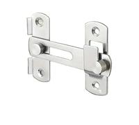 2Pcs Stainless Steel Gate Latch - Matte Silver Sliding Barn Door Lock Hardware for Window Closet Wooden Fence & Shed Door - Durable & Stylish Large Fittings