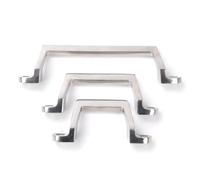2PCS Stainless Steel Grade Satin Finish Wine Cabinet Die Casting Pull Refrigerator Freezer Handle Cast(80mm)