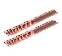 2pcs Stainless Steel Hair Comb, Haircut Comb Styling Tool, Lightweight Small Size Easy to Store Carry with Dense Sparse Teeth Design for Professional Barber Shop Home Use (#3)