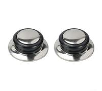 2pcs Stainless Steel Lid Knob for Pot Pan Cover Cookware For Glass Lid Replacement with Retaining Screw Assembly