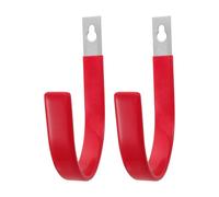 2pcs Stainless Steel Life Ring Hook Red Coated Wall Mount