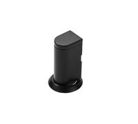 2pcs Stainless Steel Magnetic Door Stopper, Adjustable Nail-Free Holder, Hardware Anti-Collision Stop for Home & Office Use(Black)