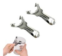 2Pcs Stainless Steel Mason Jar Opener Lid Remover Kitchen Picnic Use