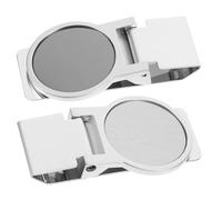 2pcs Stainless Steel Money Clip round Brushed Clip