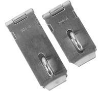 2pcs Stainless Steel Padlock Hasp Door Latch Lock Plate Silver