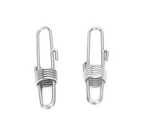 2PCS Stainless Steel Parrot Leg Bands | Secure Opening Foot Rings for Training/Outdoor Flying | S M L XL & Double Loop Sizes | Sturdy Bird Leg Buckles (Double ring buckle)