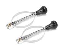 2PCS Stainless Steel Pet Picker Flea Tweezers for Dogs Cats with Spring Mechanics Easy to Use Lightweight and
