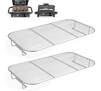 2Pcs Stainless Steel Rack Set for Ninja Woodfire XL, Woodfire Grill Accessories Compatible with Ninja Woodfire XL BBQ Grill OG850UK / OG901UK, Dishwasher Safe