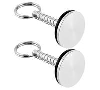 2pcs Stainless Steel Recessed Hatch Cover Handle with Spring Pin for Secure Lock and Easy Release, Marine Grade Pull Ring Suitable for Boat and Cabin Door Applications