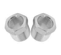 2pcs Stainless Steel Reducing Bushing 3/4 Npt Male to 1/2 Female