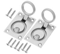 2pcs Stainless Steel Ring Pull Handles for Boat Center Console Doors