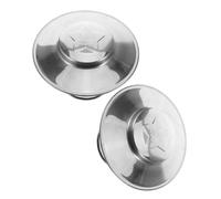 2pcs Stainless Steel Round Chimney Cap with Mesh for Fireplace Vent | Rainproof Roof Cover, Rust Resistant Cone Shape, Outdoor Flue Fit, Pest Exclusion Use