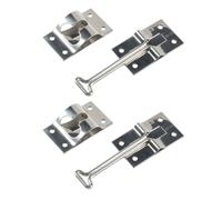 2PCS Stainless Steel RV Door Holder Latch, Camper Trailer Door T-Shaped Entrance Latches for Trailer Cargo Protection Theft Design