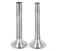 2Pcs Stainless Steel Sausage Stuffer Tubes for Size 5 Meat Grinder, 1.9cm & | 1.2cm Filling Funnel Kit for Italian Polish Breakfast Links, Dishwasher Safe