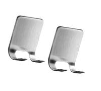 2Pcs Stainless Steel Shaver Wall Hook, Space Saving Bathroom Planner Shelf with Easy Installation, Rustproof Design Stainless Steels Shaver Holder
