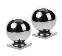 2pcs Stainless Steel Spherical Fence Post Cap Ball for Gate and Fence