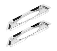 2pcs Stainless Steel Square Gas Range Drip Pans 19cm