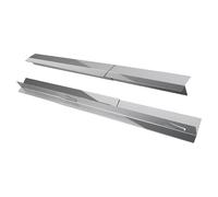 2pcs Stainless Steel Stove Gaps Covers Set Oven Side Gaps Fillers Extendable Oven Guards for Sides Stove Cracks Covers