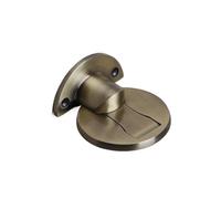 2Pcs Stainless Steel Suction Without Punching Invisible Door Stop Bedroom Anti-Collision for Living Rooms, Bedrooms(Green Bronze)