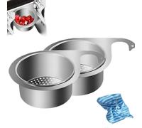 2pcs Stainless Steel Swan Sink Strainer Basket,Drain Basket for Kitchen Sink, Multifunctional Food Catcher Sink Filter with Fine Mesh, Perfect for Washing Vegetables, Fruits and Preventing Clogs