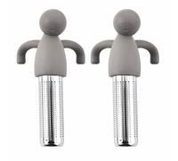 2PCS Stainless Steel Tea Infuser, Fine Mesh Loose Leaf Tea Strainer for Cups Mugs Teapots - 304 Food-Grade Grey Brewing Steeper