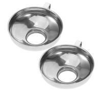2pcs Stainless Steel Wide Mouth Funnel Filling Tool for Cremation Jewelry Liquid Dispensing Funnel Set for Ashes Durable and Sturdy Funnels for Keepsake Urns