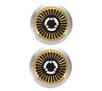 2pcs Stainless Steel Wok Support Ring Burner Grate for Gas Stove | Golden Finish, Even Heat Distribution, Universal Fit and Easy Installation, Replacement Parts for Cooktop Use