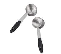 2Pcs Stainless Steels Coffee Scoops Measuring Spoon 30ml Small Cup Tablespoon for Coffee Milk Powder Fruit Powder Stainless Steels Measuring Spoons Baking Tool
