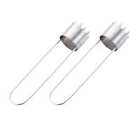 2Pcs Stainless Steels Fruit Corer Tool for Efficient Pitting Pear Cucumbers Bitter Gourds Cores Remover Ergonomic Grip Ergonomic Cores Extractor