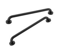 2Pcs Stainless Steels Handrail Shower Safe Rod Handle Wall Mounted Bathroom Shower Enduring Wall Mounted Handle for Bathtub