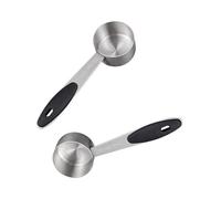 2Pcs Stainless Steels Measuring Coffee Scoops 30ml Small Cup Tablespoon Measuring Spoons Kitchen Tool Easy to Cleans Coffee Scoops Kitchen Tool