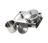 2Pcs Stainless Steels Nails Art Liquid Container and Lid Leak Proof for Safe Storage Simple to Clean Dispensing