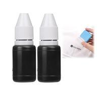 2PCS Stamp Refill,Black Stamp Ink Refill,5ML Fast Drying S/tamp Ink,S/tamp Roller in/k Replacement,S/tamp Tatto in/k,S/tamp Pad in/k Re/Fill for Office S/tamp Self Inking S/tamp Date S/tamp Scrapbook