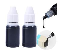 2PCS Stamp Refill,Refillable Ink for Stamps Ink,Stamp Refill Ink,Black Refill for Roller Stamps,Pads Waterproof St-amp Ink,Fast Drying St-amp Ink,Black I-n-k,Sta-mp Tatto I-nk,in-k Ref-Ill,5ml
