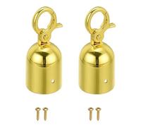 2PCS Stanchion Rope End Stopper, 95 * 42mm, Cord End Hook, Barrier Rope Hooks for Decking Rope Fittings Stanchion Post Guardrail Safety Lanyard (GD)