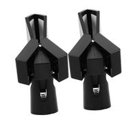 2pcs Stand Clip Adapter Desktop Stand Adjustable Clip Tabletop Mic Stand Clip Holders Mic Clamp Plastic Black