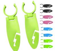 2PCS Stand Up Paddle Board Accessories, 3D-Printed Clips for Paddle Board Holder, Secure & Convenient Paddle Storage for Kayaks & Paddle Boards, Outdoor Adventures Accessories (Green)