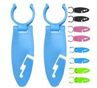 2PCS Stand Up Paddle Board Accessories, 3D-Printed Clips for Paddle Board Holder, Secure & Convenient Paddle Storage for Kayaks & Paddle Boards, Outdoor Adventures Accessories (Blue)