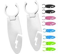 2PCS Stand Up Paddle Board Accessories, 3D-Printed Clips for Paddle Board Holder, Secure & Convenient Paddle Storage for Kayaks & Paddle Boards, Outdoor Adventures Accessories (White)